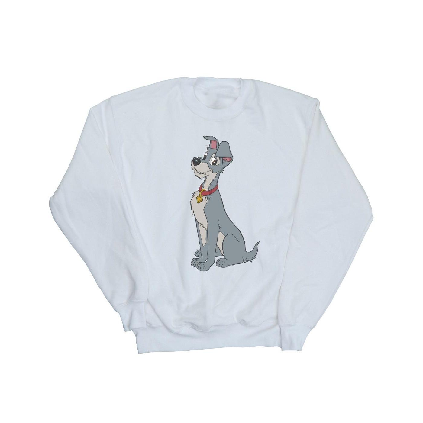 Image of Lady And The Tramp Spaghetti Heart Sweatshirt Damen Weiss S