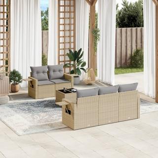 VidaXL set divano da giardino Polirattan  