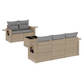 VidaXL set divano da giardino Polirattan  