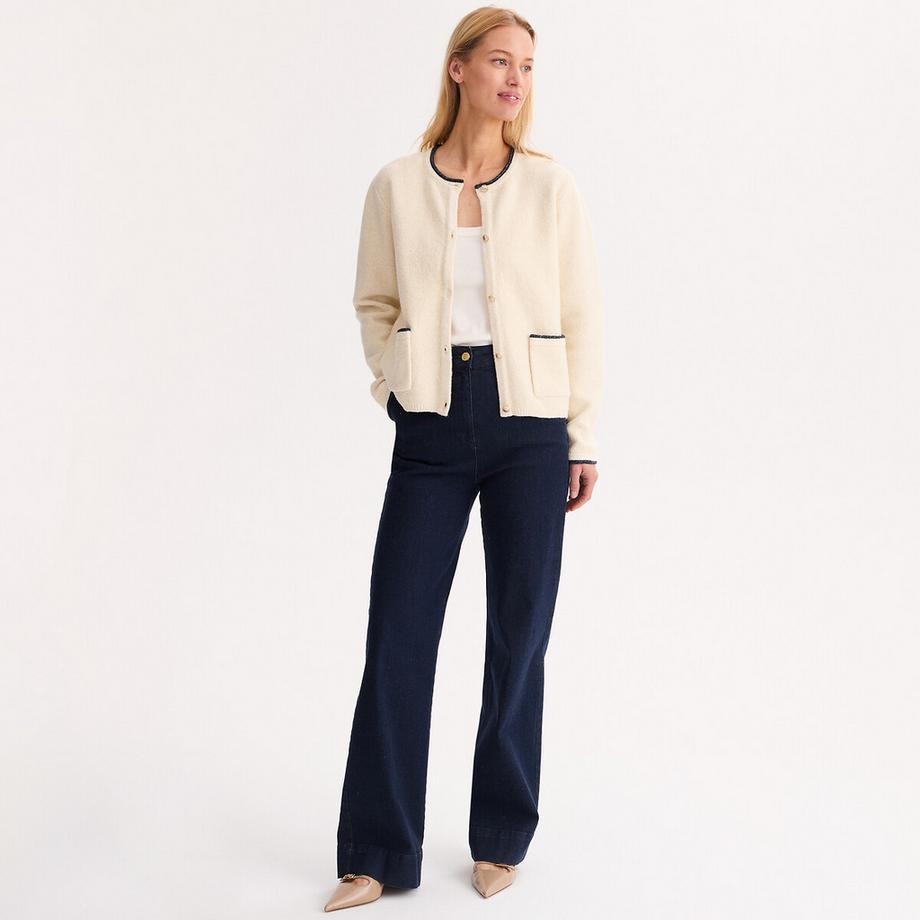 La Redoute Collections Cardigan corto in maglia fine  