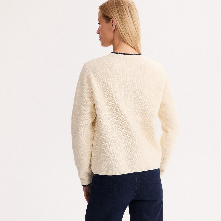 La Redoute Collections Cardigan corto in maglia fine  