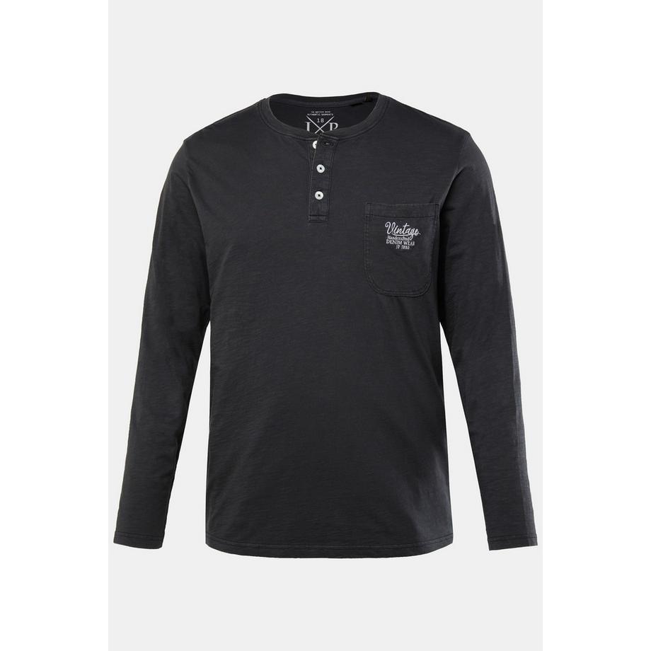 JP1880 Maglia Serafino Maniche Lunghe Abbottonatura Jersey Fiammato  