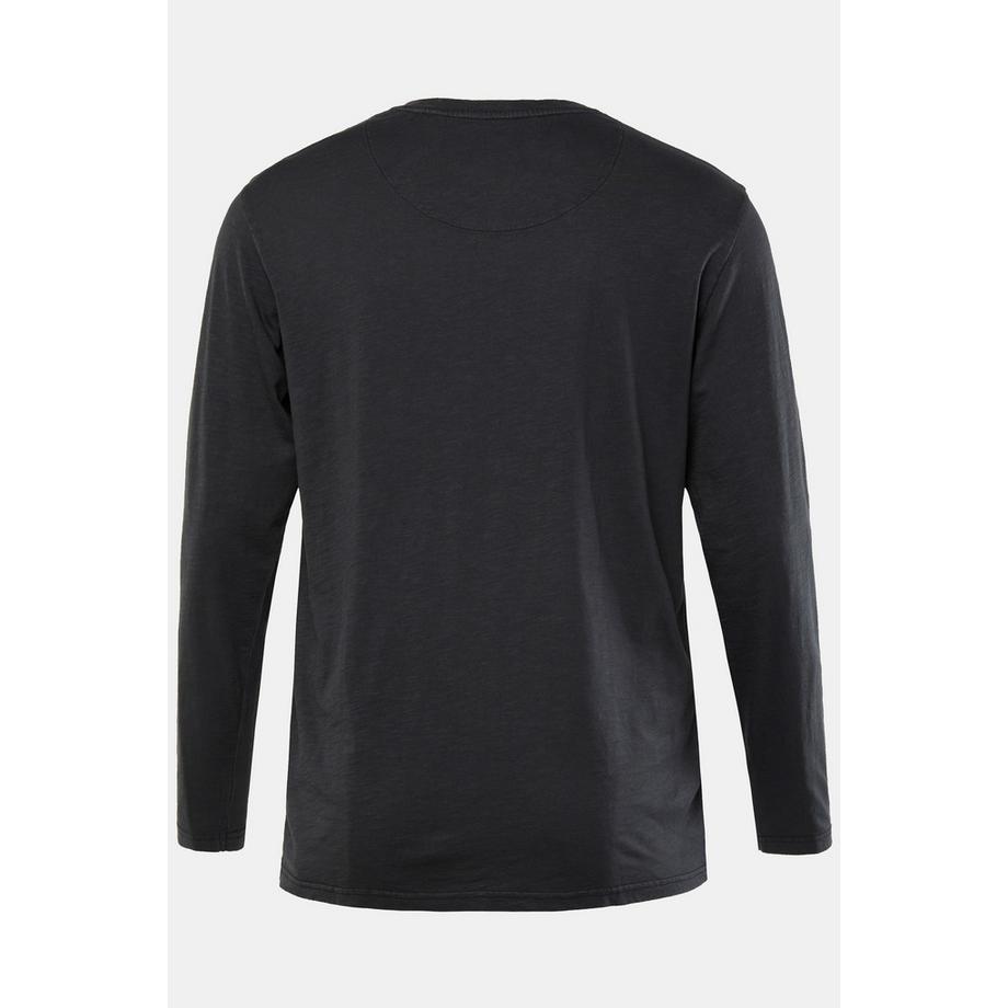 JP1880 Maglia Serafino Maniche Lunghe Abbottonatura Jersey Fiammato  