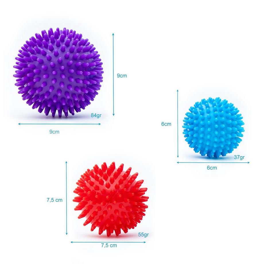 Intirilife  Intirilife Balle de massage set de 3 balles de fascias 
