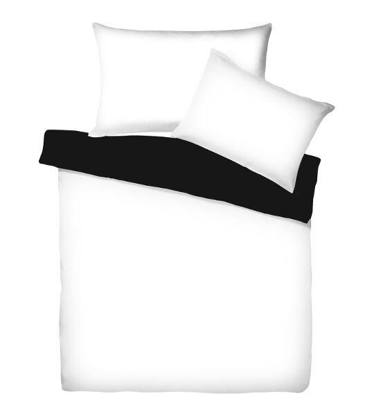 Living Home Uni Satin Doubleface Taie de duvet  