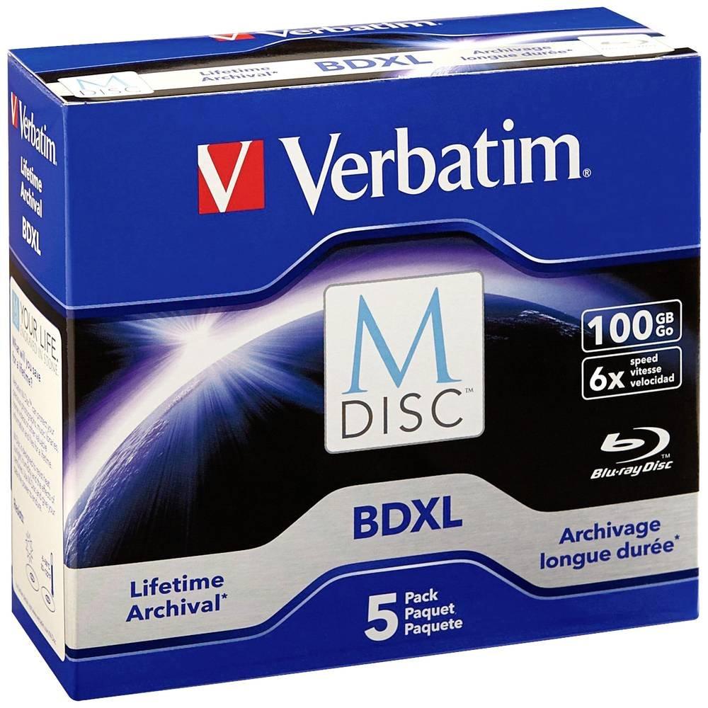 Verbatim  M-DISC Blu-ray XL vergine 100 GB 5 pz. Jewel case 