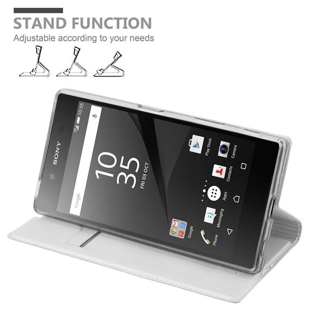 Cadorabo  Housse compatible avec Sony Xperia Z5 - Coque de protection avec fermeture magnétique, fonction de support et compartiment pour carte 