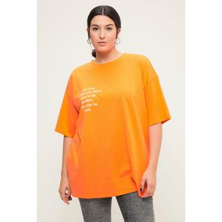 Studio Untold  T-shirt# long oversize avec message imprimé. Col rond et manches courtes. 