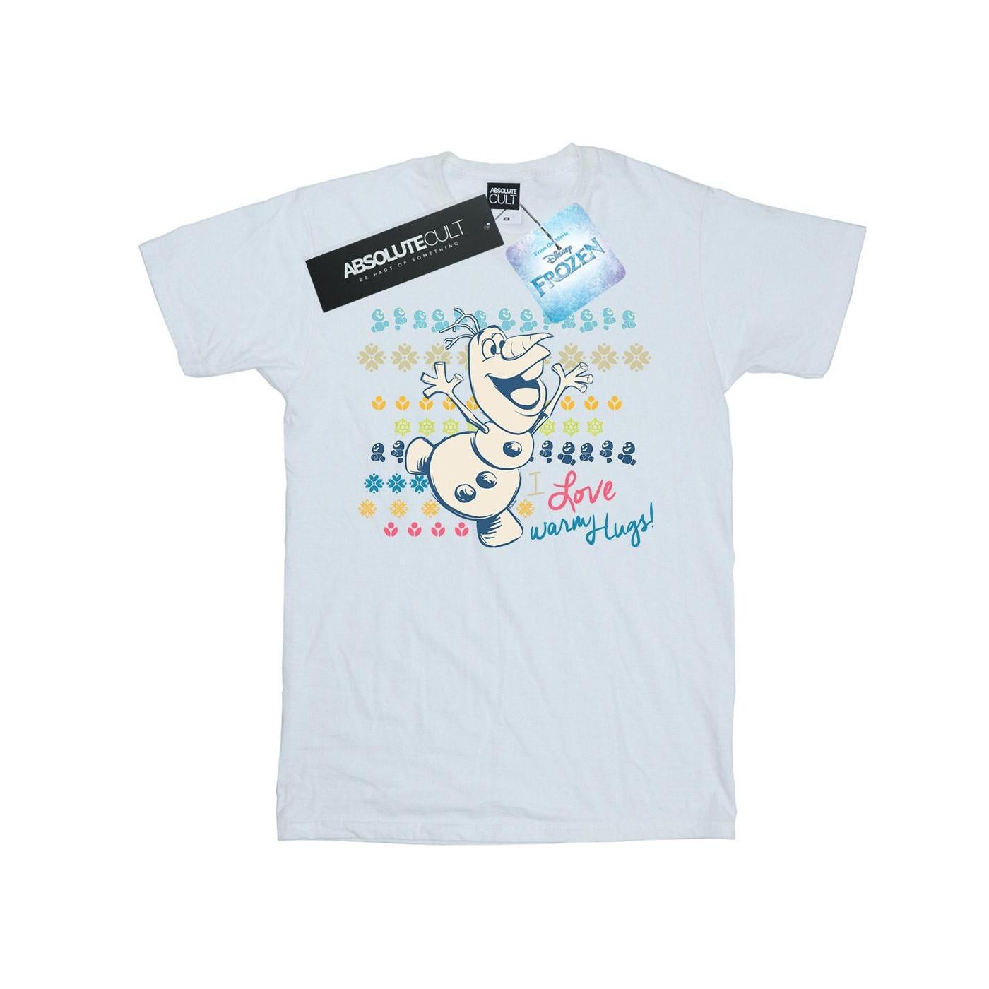 Image of Frozen I Love Warm Hugs Tshirt Herren Weiss XXL