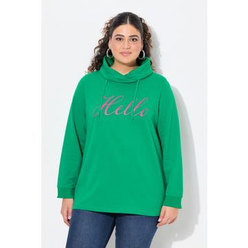 Sweat à col montant. Message HELLO. Coupe Classic Fit