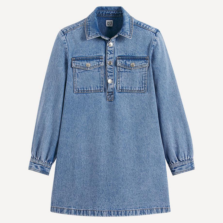 La Redoute Collections  Jeanskleid mit langen Ärmeln 