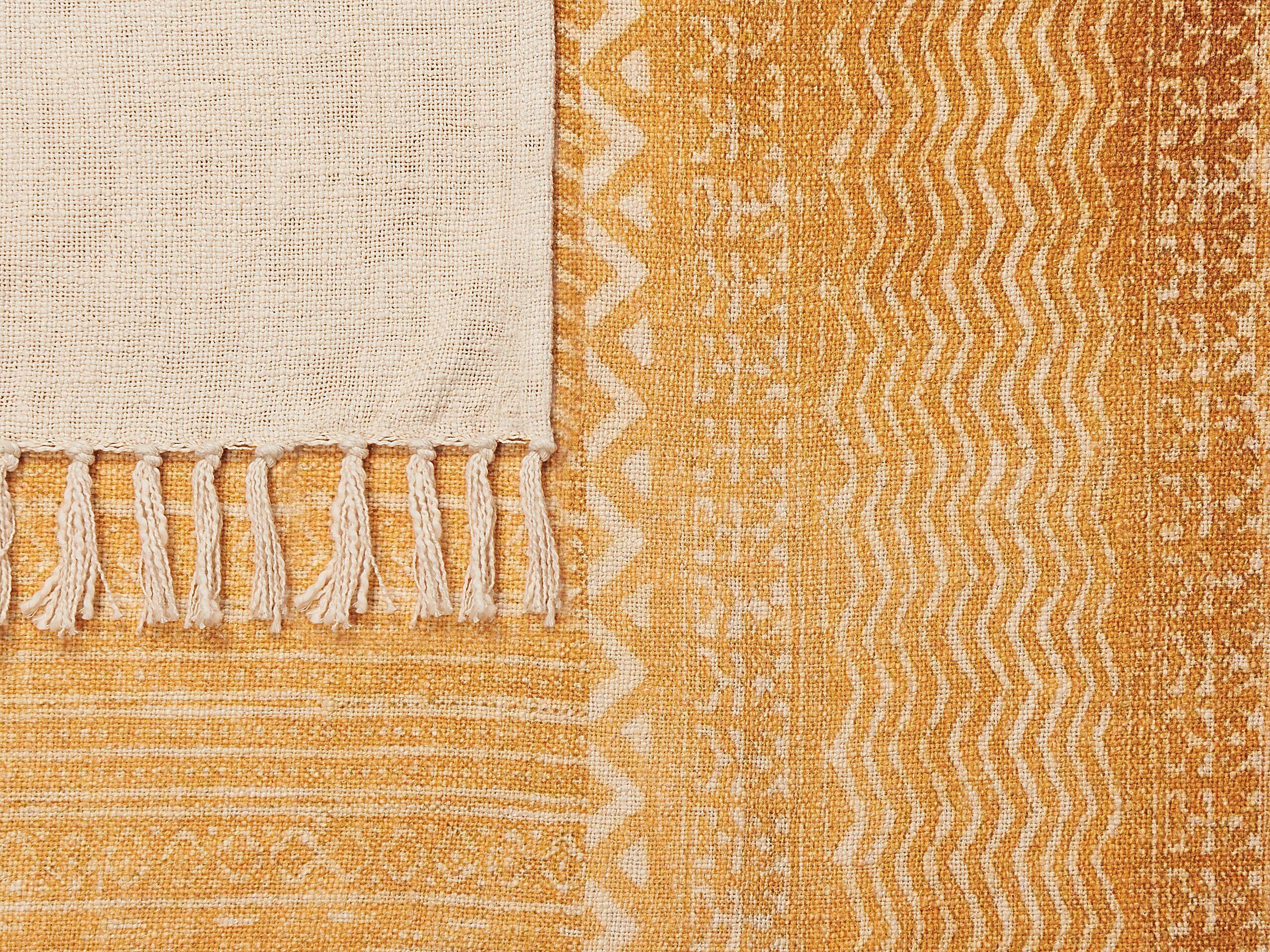 Beliani Firozabad Coperta Plaid Cotone Boho  