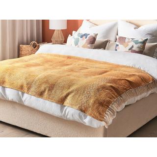 Beliani Firozabad Coperta Plaid Cotone Boho  