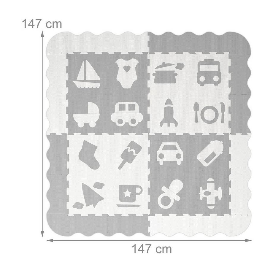 Northix Puzzlematten mit Symbolen  