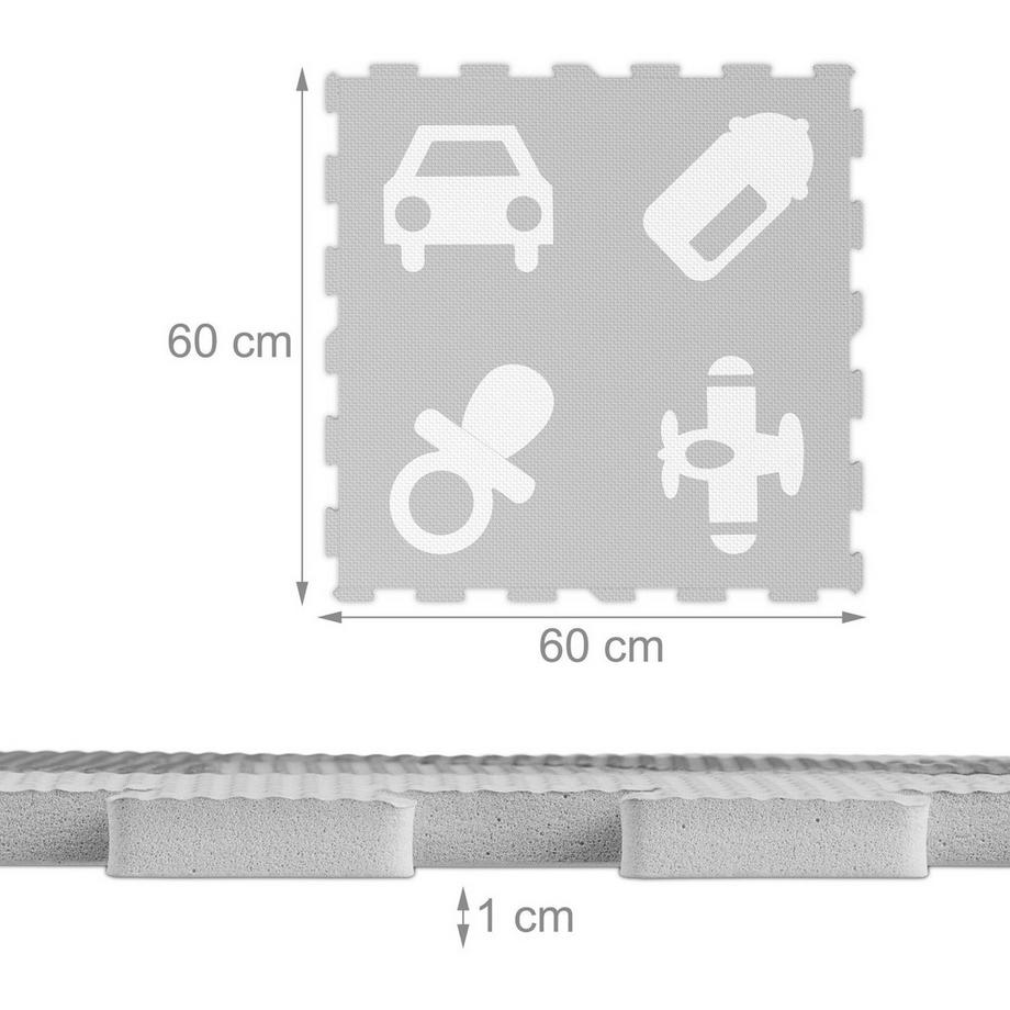 Northix Puzzlematten mit Symbolen  