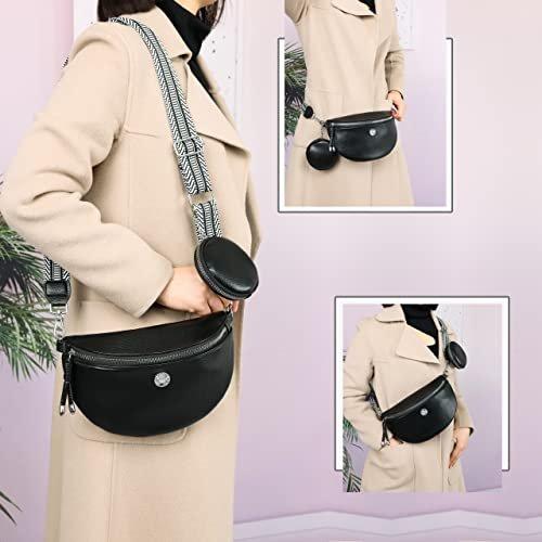 Only-bags.store Stylish Fanny Pack Crossbody Bag Wide Strap Handbag Shoulder Bag Small Fanny Pack Modern Bags Vegan Stylish Fanny Pack Crossbody Bag Wide Strap Handbag Shoulder Bag Small Fanny Pack Modern Bags Vegan 