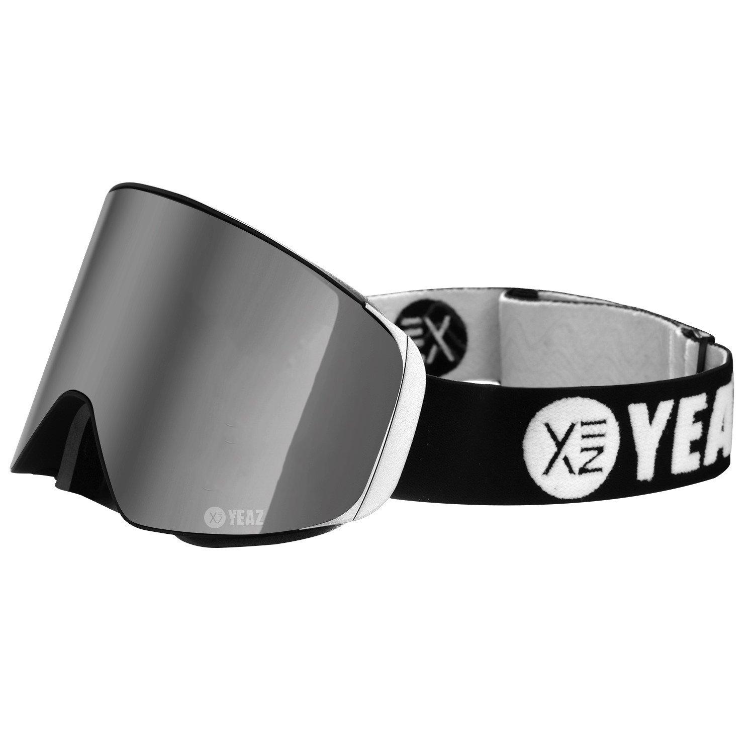 Image of YEAZ APEX Magnet-Ski-Snowboardbrille silber verspiegelt/silber