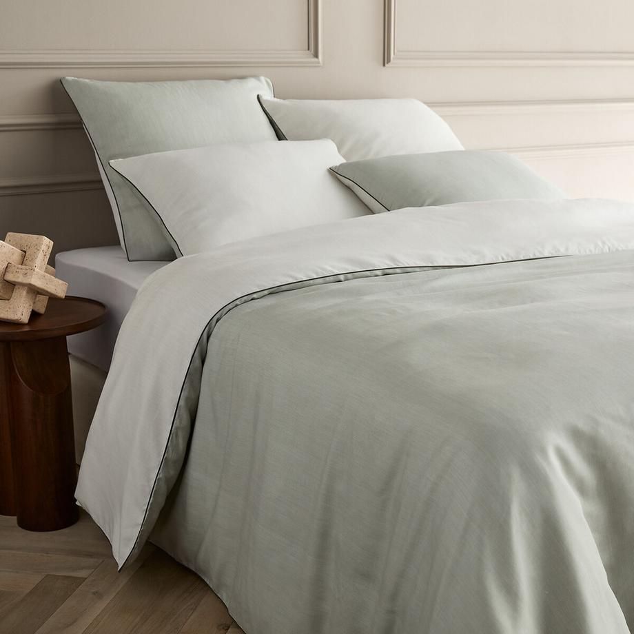 Housse de couette percale coton bio/Lyocell