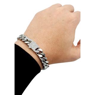 HEBE JEWELS  Cuban Style Bracelet avec zirconia 