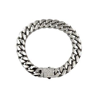 HEBE JEWELS  Cuban Style Bracelet avec zirconia 