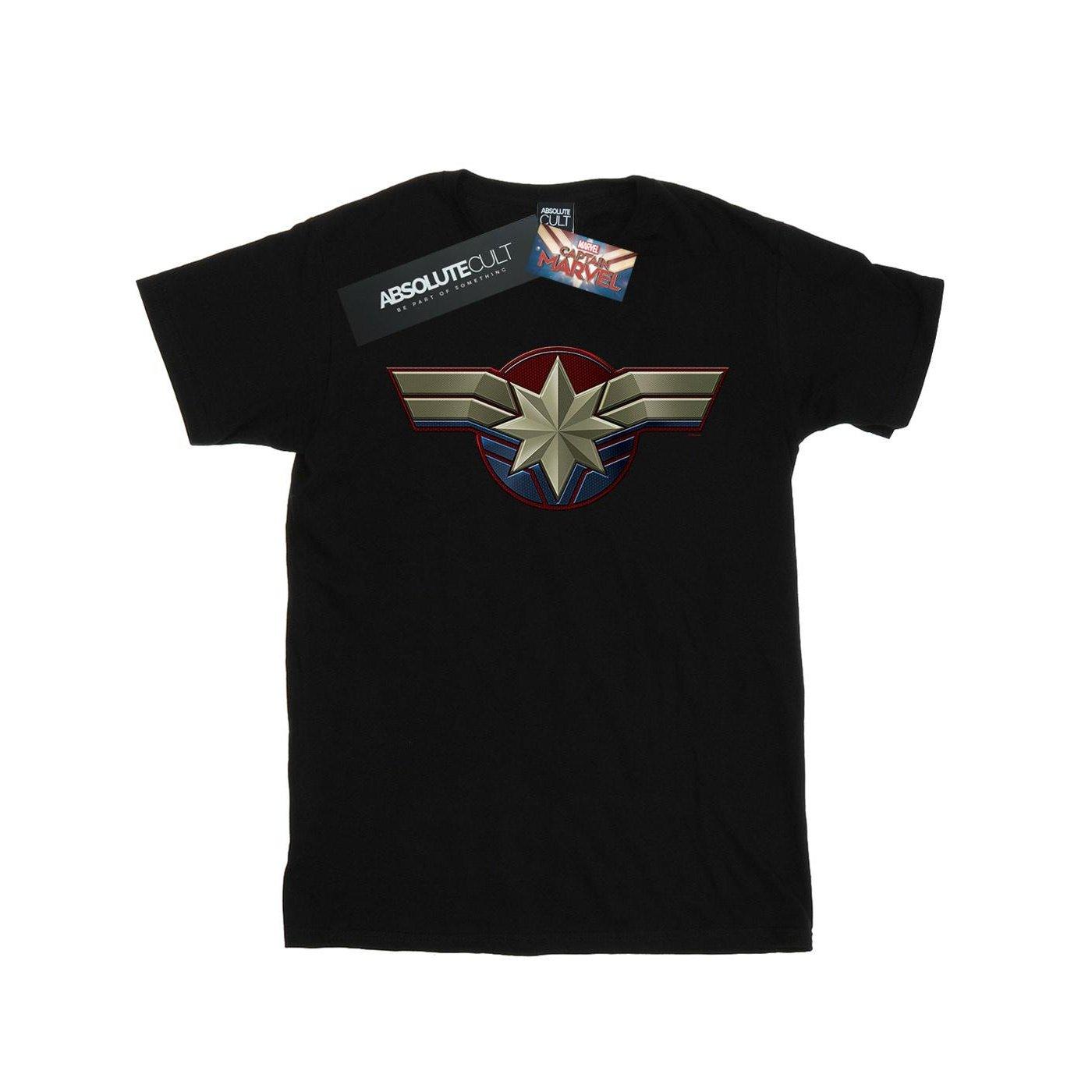 Image of Captain Chest Emblem Tshirt Jungen Schwarz 140/146