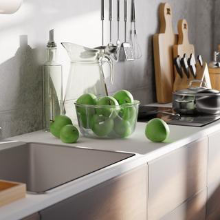 Northix Lot de 2 saladiers en verre  