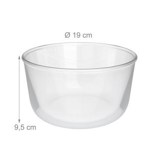 Northix Lot de 2 saladiers en verre  