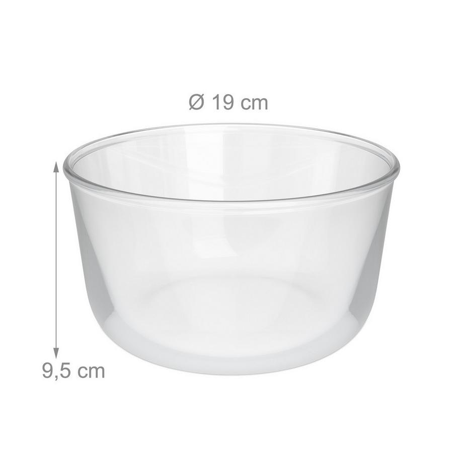 Northix Glas-Salatschüsseln 2er-Pack  