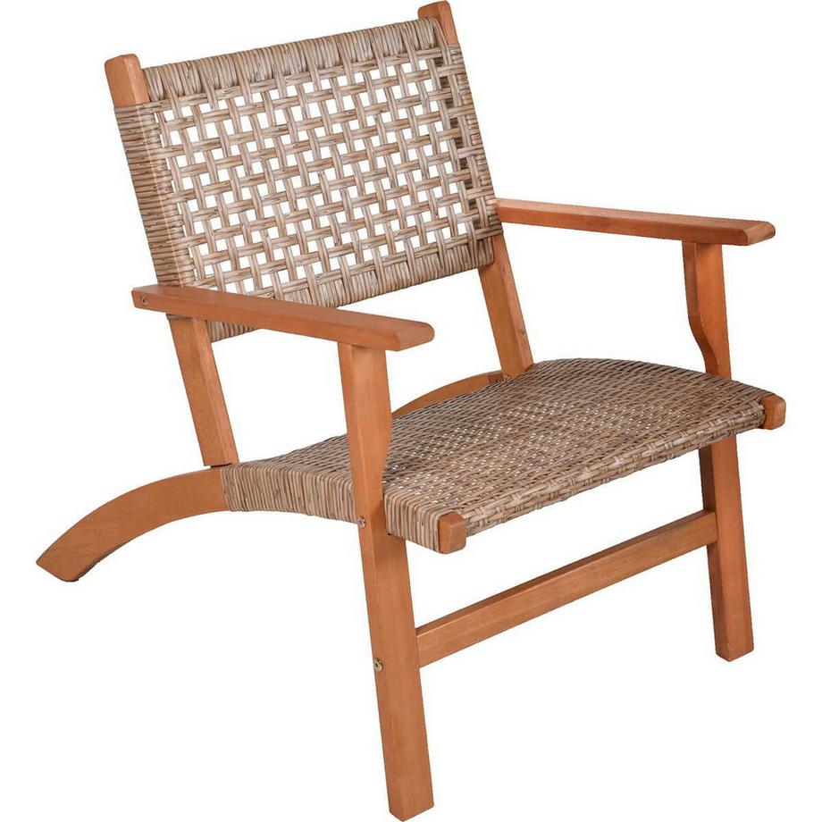 mutoni Gruppo di sedute da giardino naturale Sonora (set di 3)  