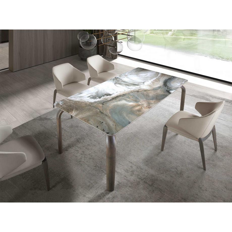 ANGEL CERDA Sedia in similpelle crema  