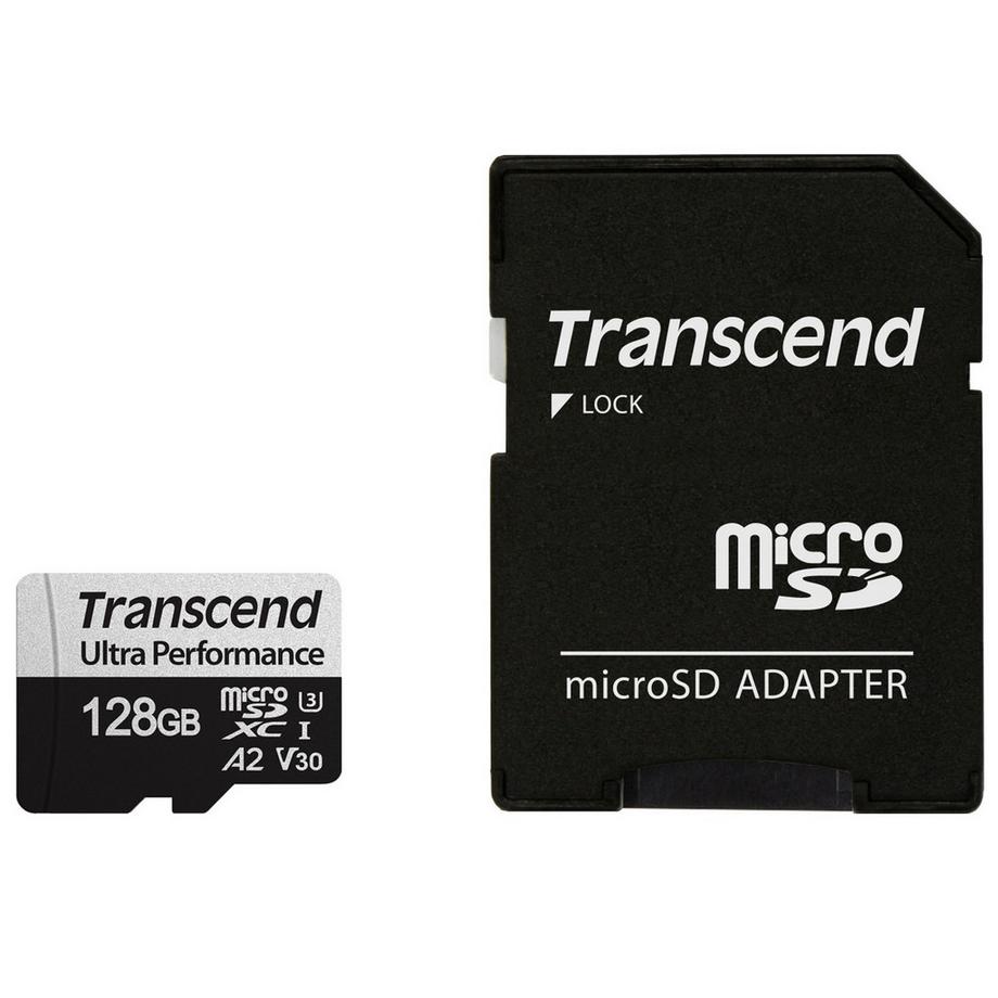 Transcend  microSDXC 340S 128 GB U3 A2 V30 (R160/W125) 