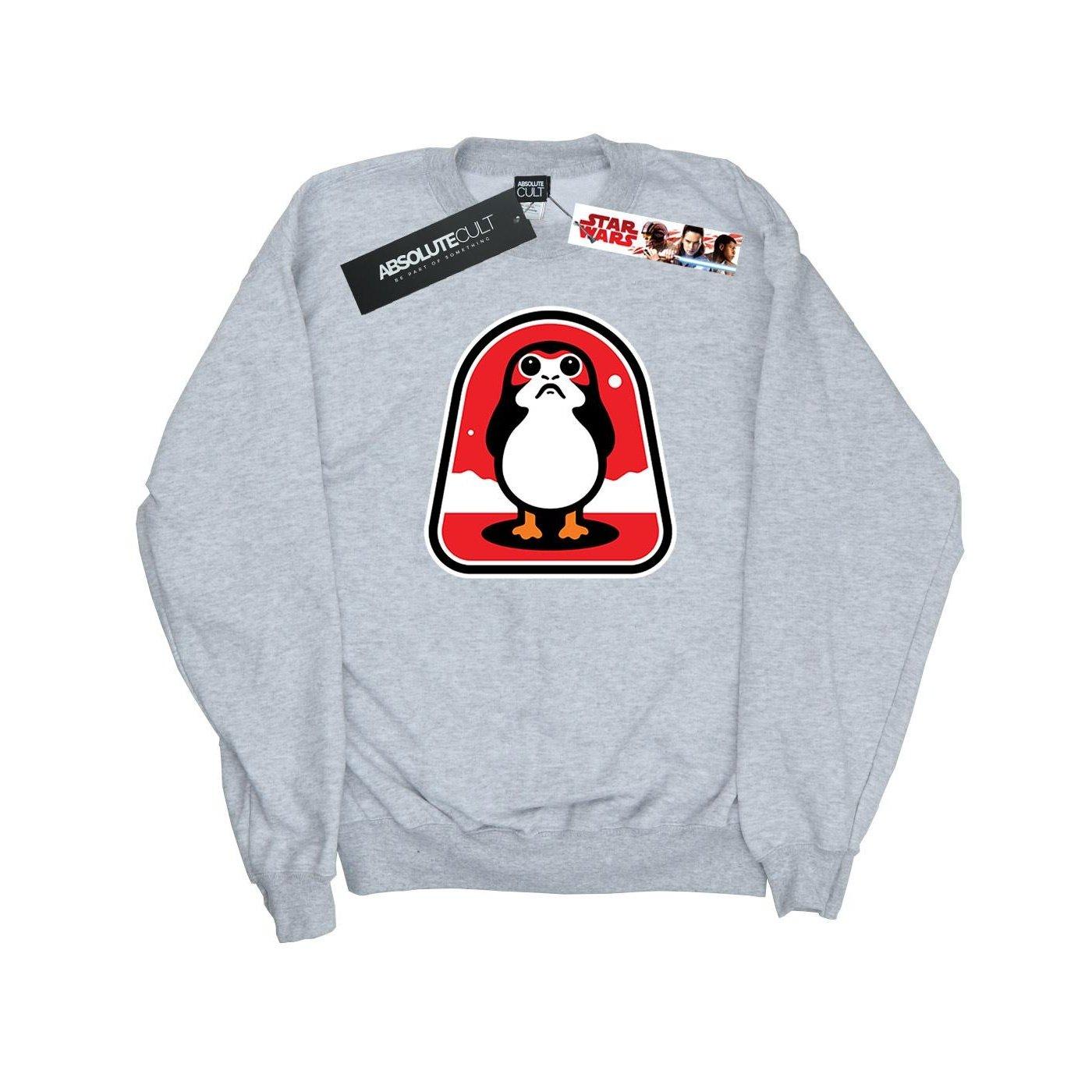 Image of The Last Jedi Porgs Badge Sweatshirt Damen Grau XL