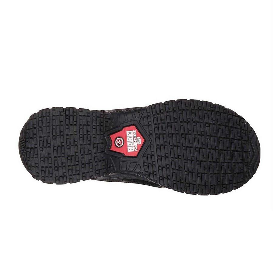 SKECHERS Chaussures de Sécurité Grinnell Cuir Revêtu Chaussures De Sécurité Stride Grinnell 
