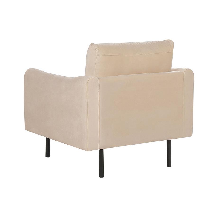 Beliani Fauteuil en Velours Minimaliste VINTERBRO  