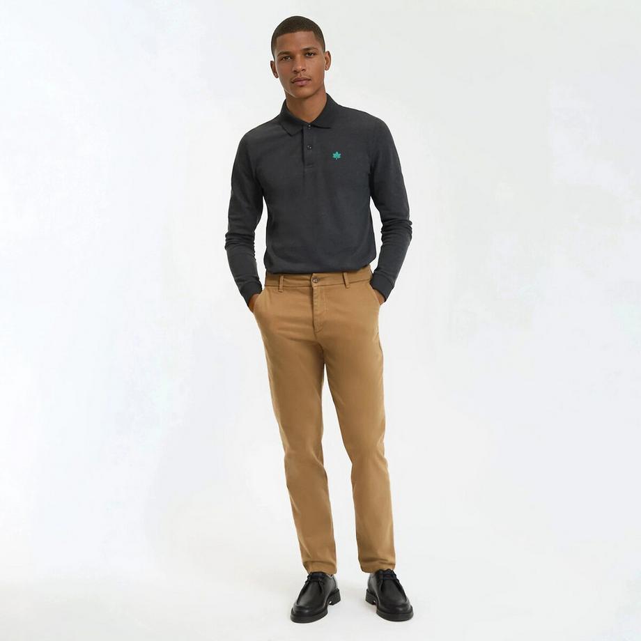 La Redoute Collections Langärmeliges Poloshirt  