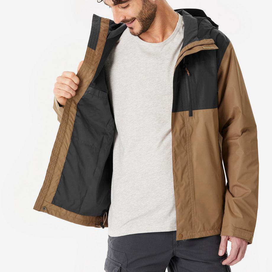 QUECHUA NH500 Imper Giacca da Trekking Impermeabile Uomo  