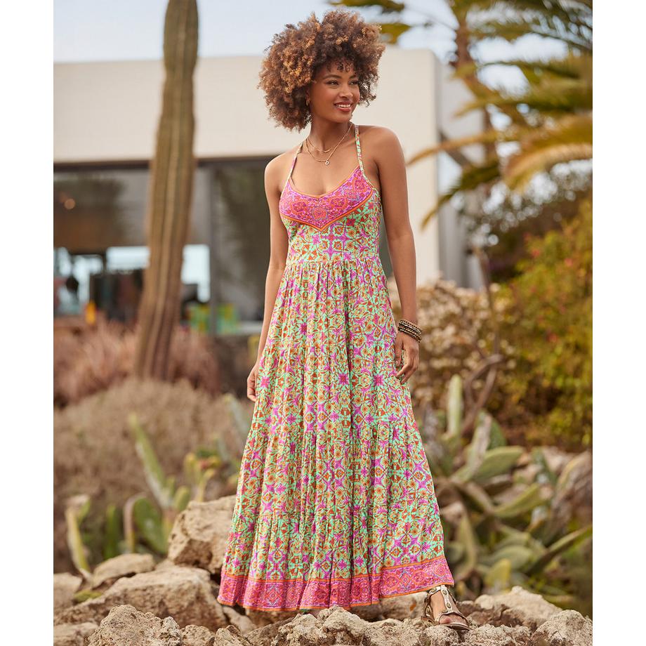 Joe Browns PETITE Träger Maxikleid mit Bordürenmuster  