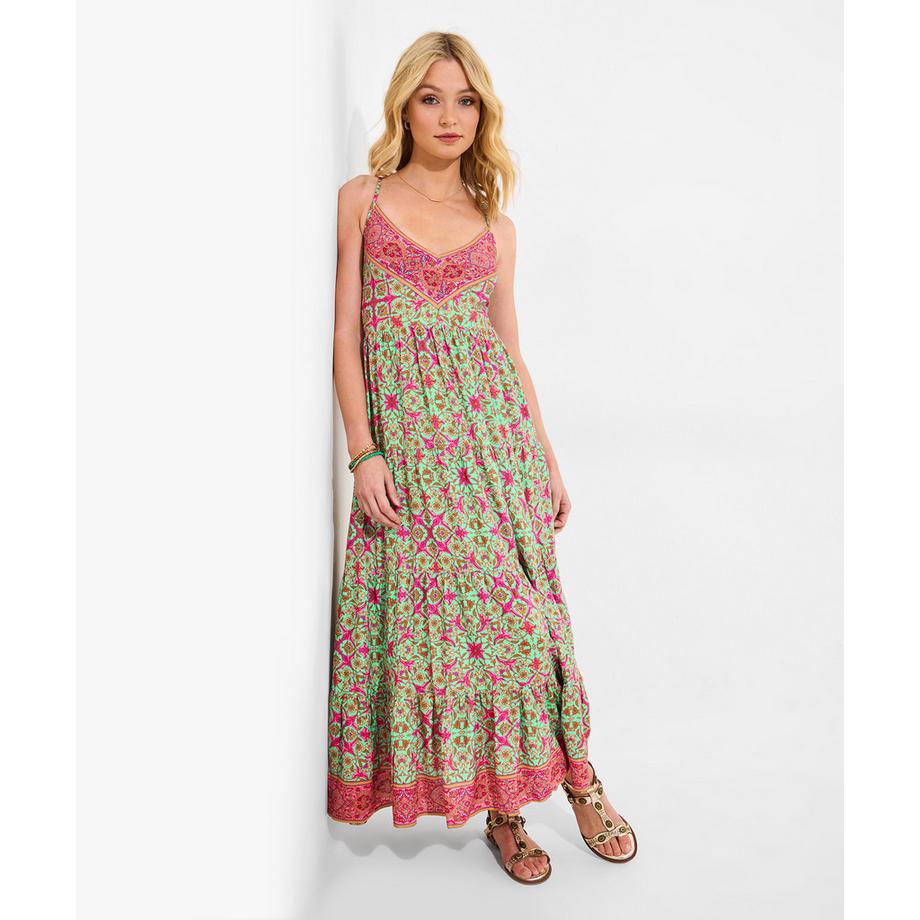 Joe Browns PETITE Träger Maxikleid mit Bordürenmuster  