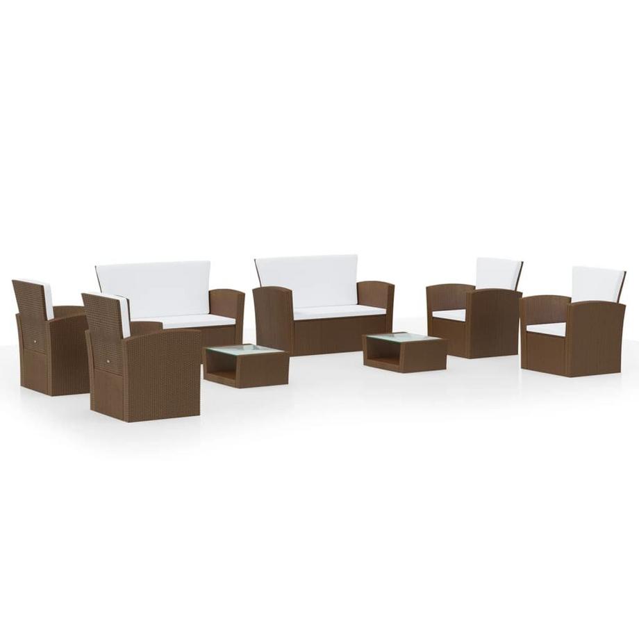 Garten-lounge-set poly-rattan