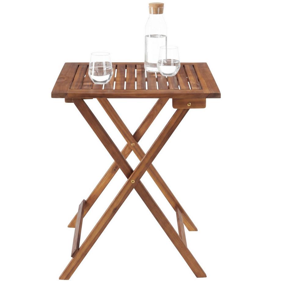 Tectake Ensemble Bistro Sollér, pliable, résistant aux intempières, préassemblé, facile à ranger  