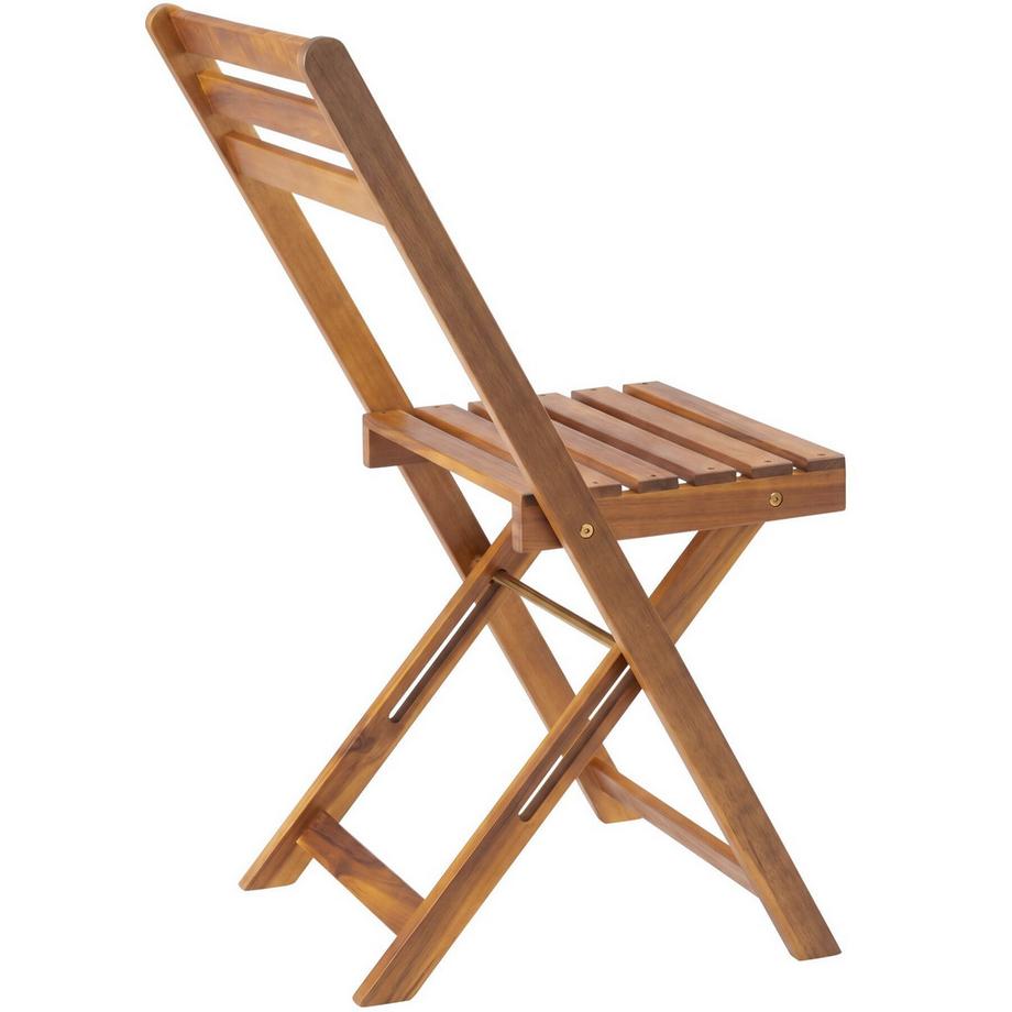 Tectake Ensemble Bistro Sollér, pliable, résistant aux intempières, préassemblé, facile à ranger  