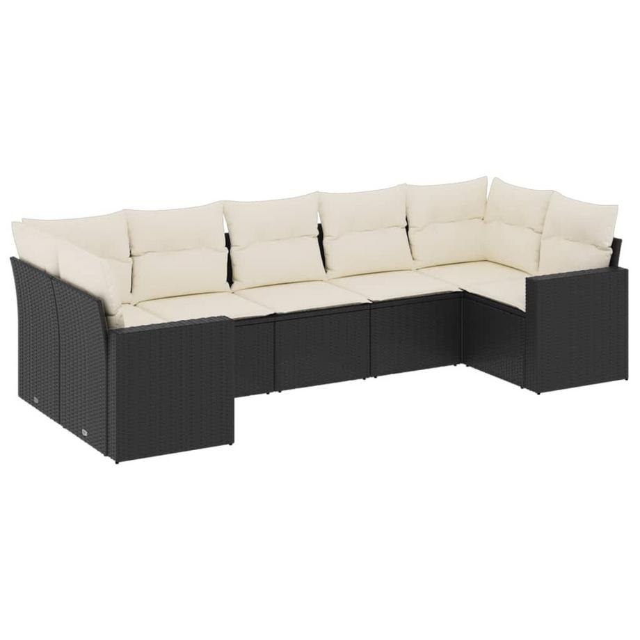 Ensemble de canapés de jardin rotin synthétique