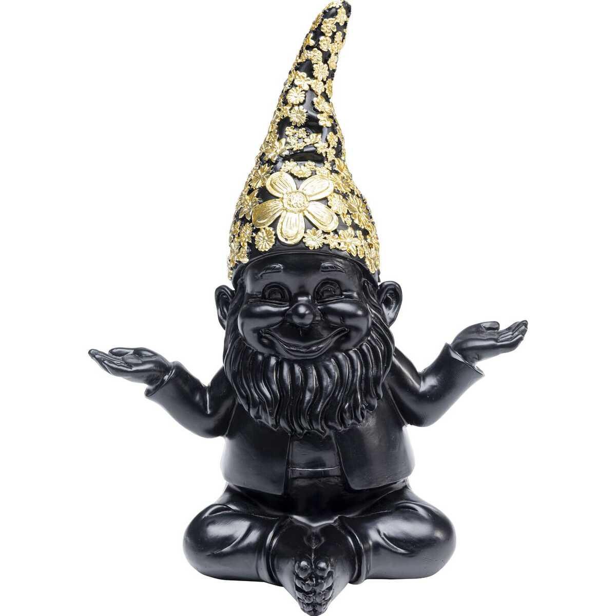 KARE Design Deko Figur Zwerg Meditation gold 19  