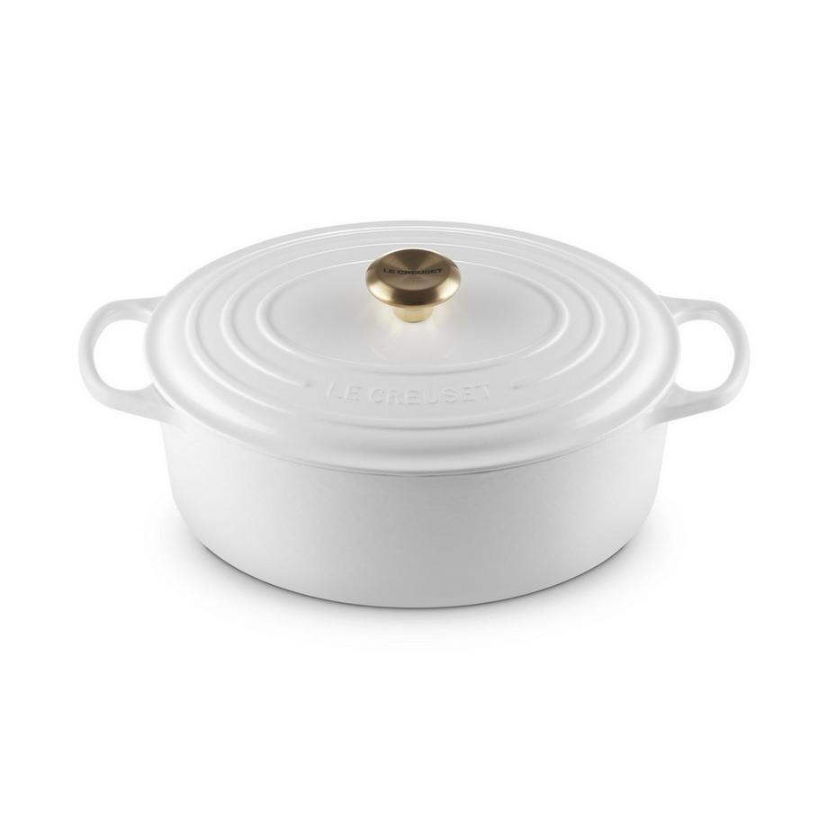 LE CREUSET Signature Bräter Oval  31 cm White  