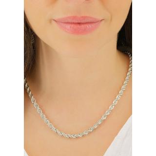 MUAU Schmuck  Collier Cordel Silber 925, 5.5mm, 60cm 