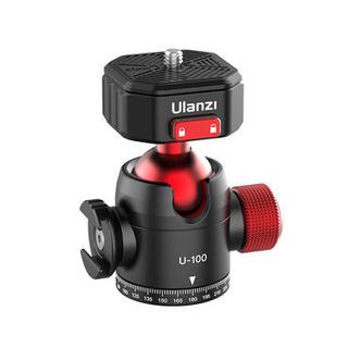 Ulanzi  Ulanzi U-100 tête de trépieds Noir, Rouge Balle 