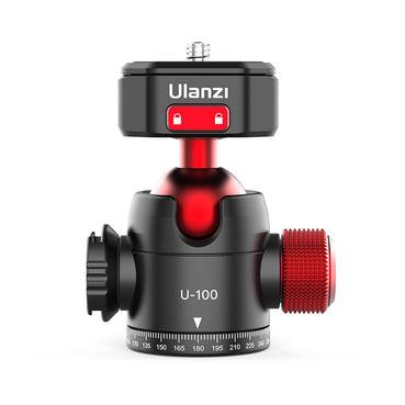 Ulanzi  Ulanzi U-100 tête de trépieds Noir, Rouge Balle 