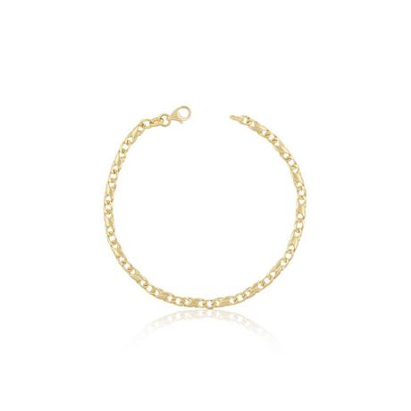 MUAU Schmuck  Bracelet Carrera Gelbgold 750, 19cm, 3.5mm 