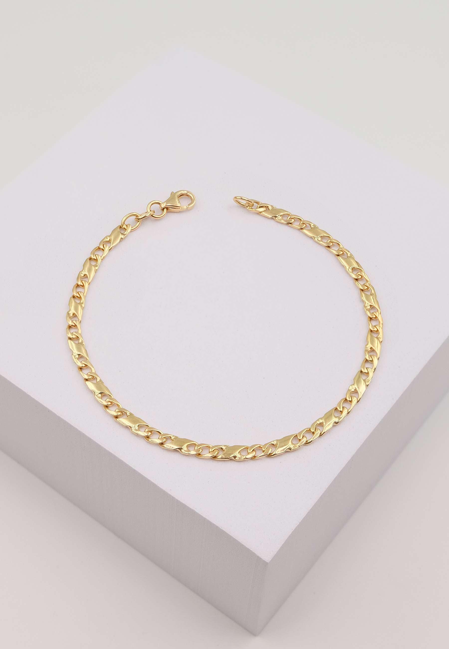 MUAU Schmuck  Bracelet Carrera Gelbgold 750, 19cm, 3.5mm 