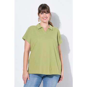 Poloshirt, Oversized, Polokragen, Halbarm, Biobaumwolle